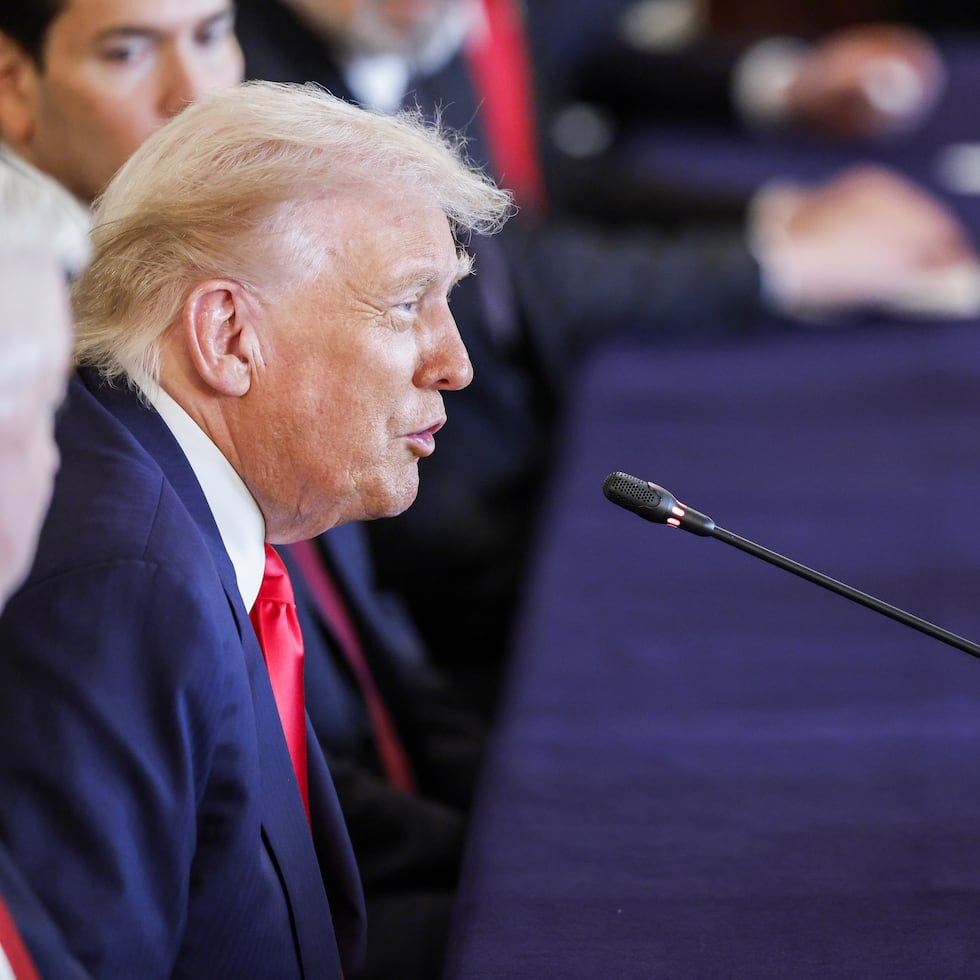 El presidente de Estados Unidos, Donald Trump, durante su visita a Japón.
