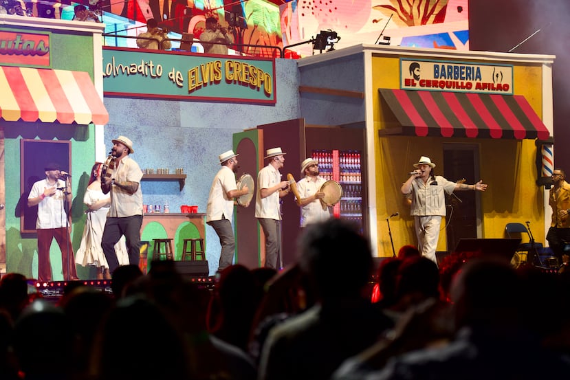 Los Pleneros de la Cresta fueron parte del espectáculo.