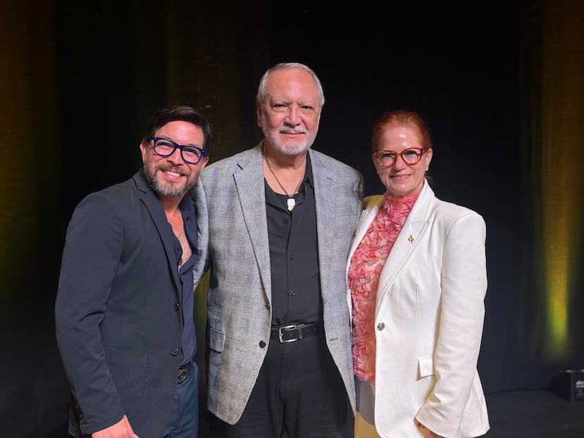 Ismanuel Rodríguez, Rafael Fuentes y Melissa Santana.