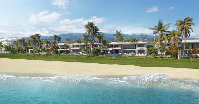 Atlantic Drive Estates ofrece catorce residencias de lujo de dos niveles frente a la playa, con aproximadamente un acre de terreno cada una.