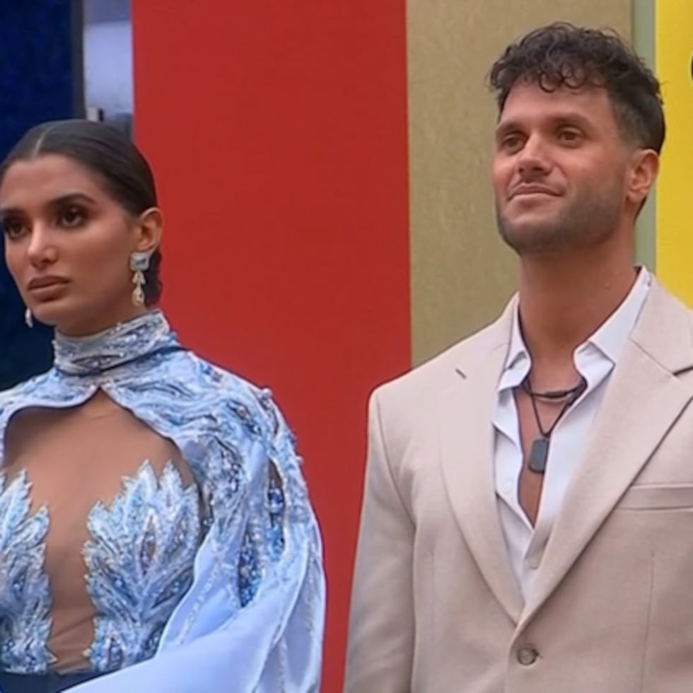 Celinee Santos y Fabio Agostini en la gala final de "La casa de los famosos 6".