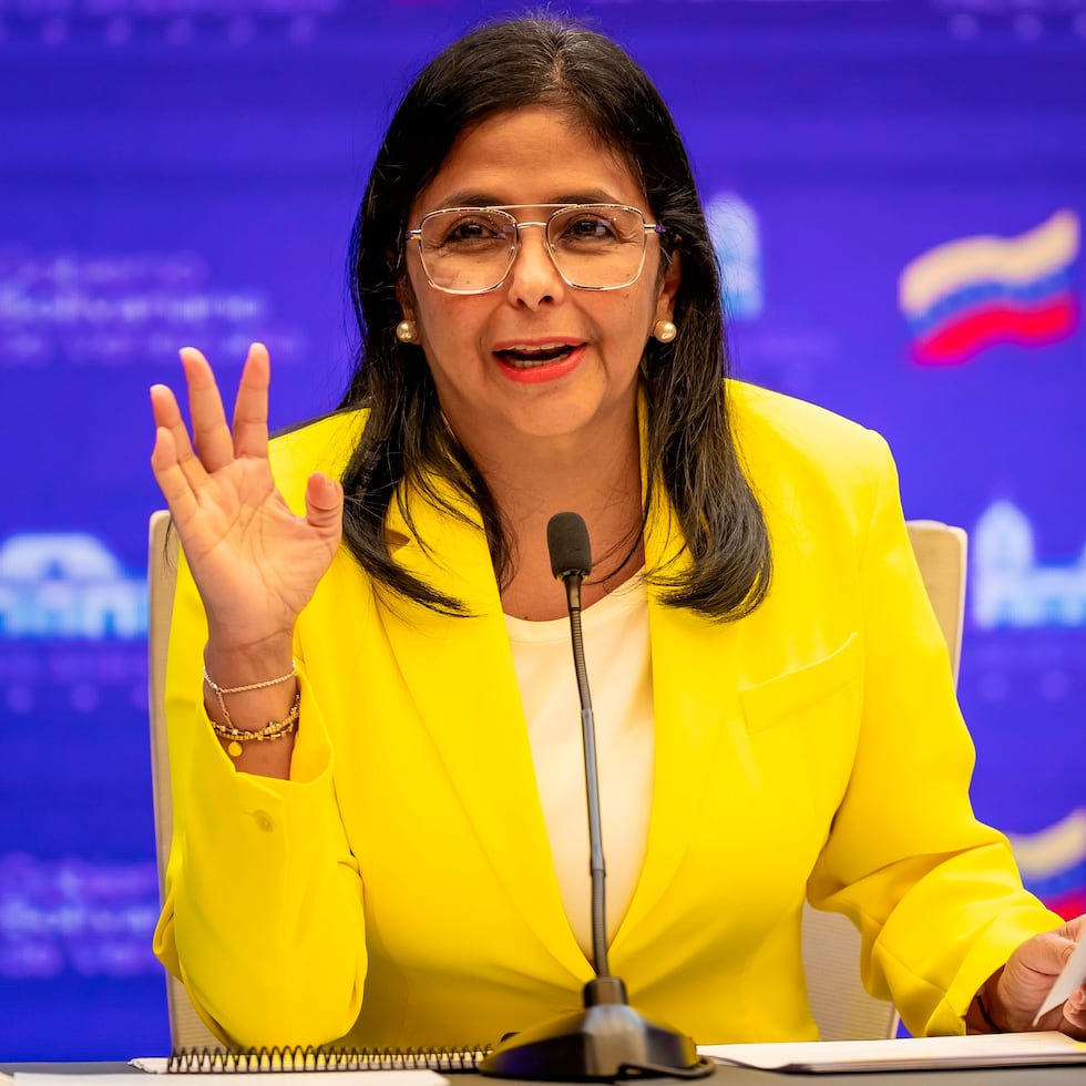 La vicepresidenta de Venezuela, Delcy Rodríguez, en una fotografía de archivo. EFE/Miguel Gutiérrez
