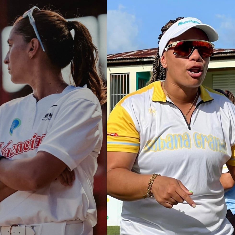 Duelo de dirigentes mujeres en la final de la Liga Premier de Sóftbol entre Galis Lozada, de las Valencianas y Normagelie Vázquez, de las Prodigiosas.