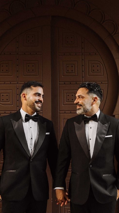 Wilson Santiago, fundador de Mochileando, y Carlos Xavier Torres celebraron su boda en Braga, Portugal.