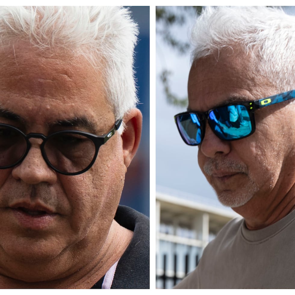 De izquierda a derecha, los hermanos Ricardo Navarro Suárez y Edgardo Navarro Suárez.