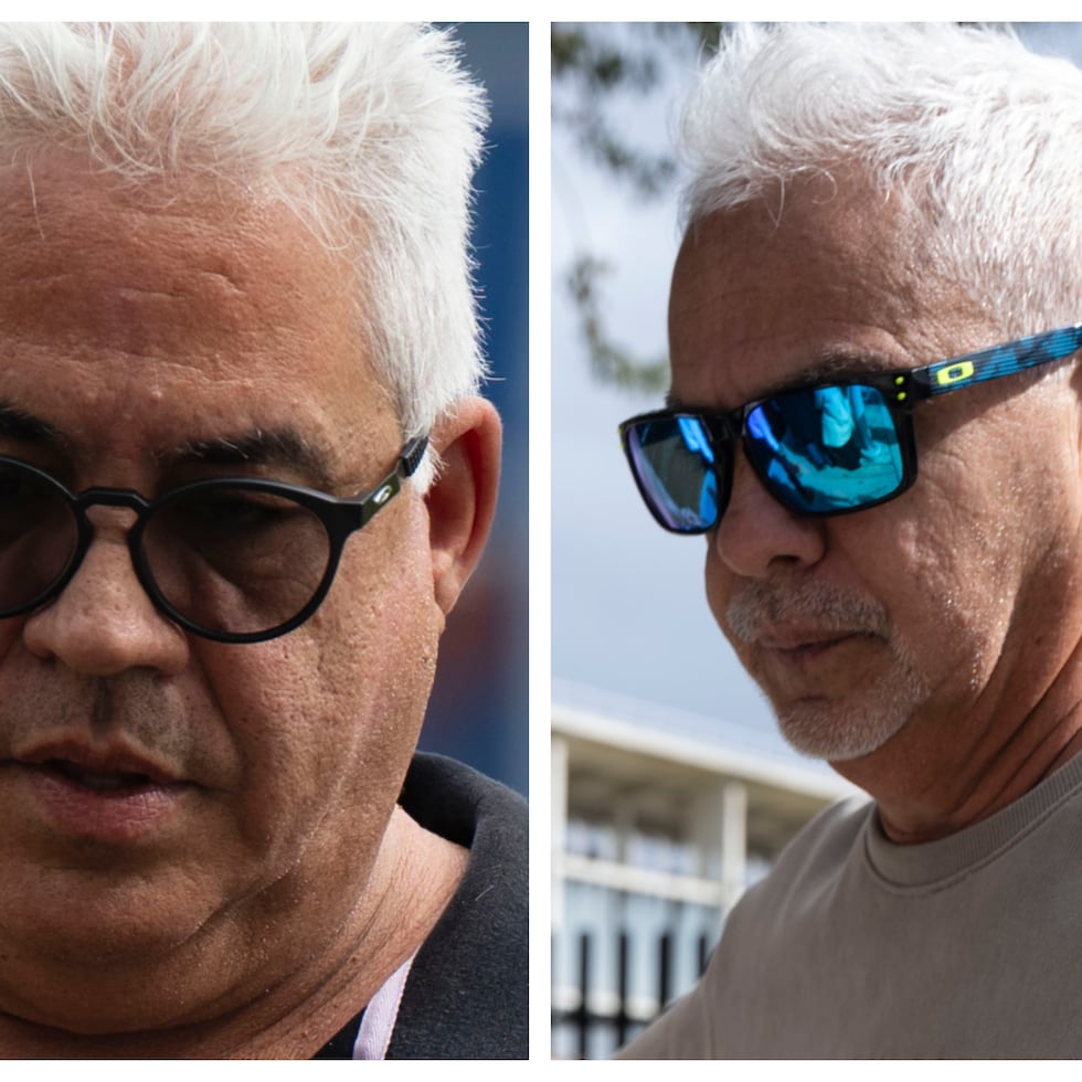 De izquierda a derecha, los hermanos Ricardo y Edgardo Navarro Suárez.