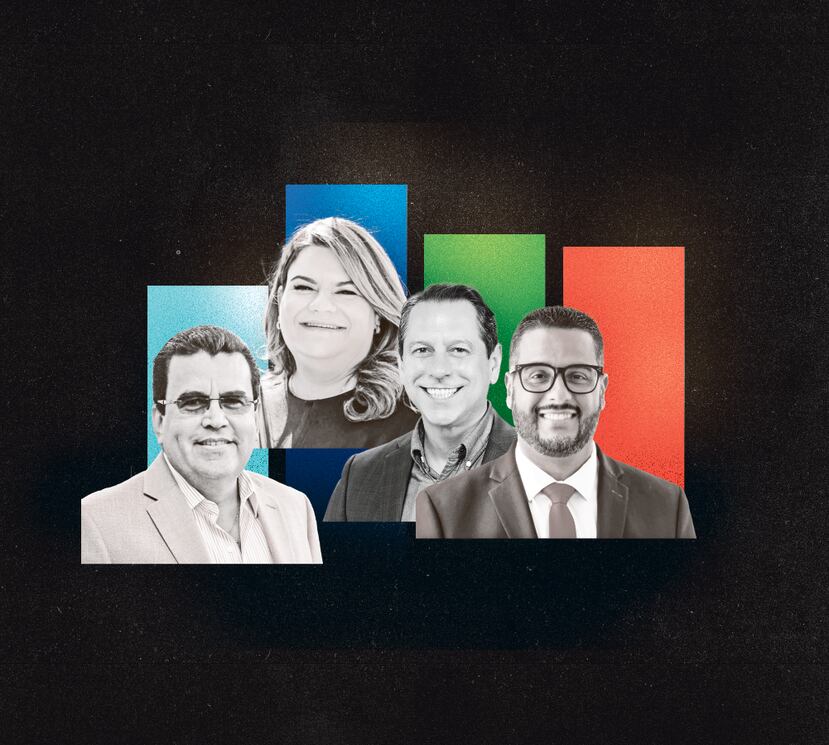 Javier Jiménez, Jenniffer González, Juan Dalmau y Jesús Manuel Ortiz buscarán ganar la gobernación el 5 de noviembre de 2024.