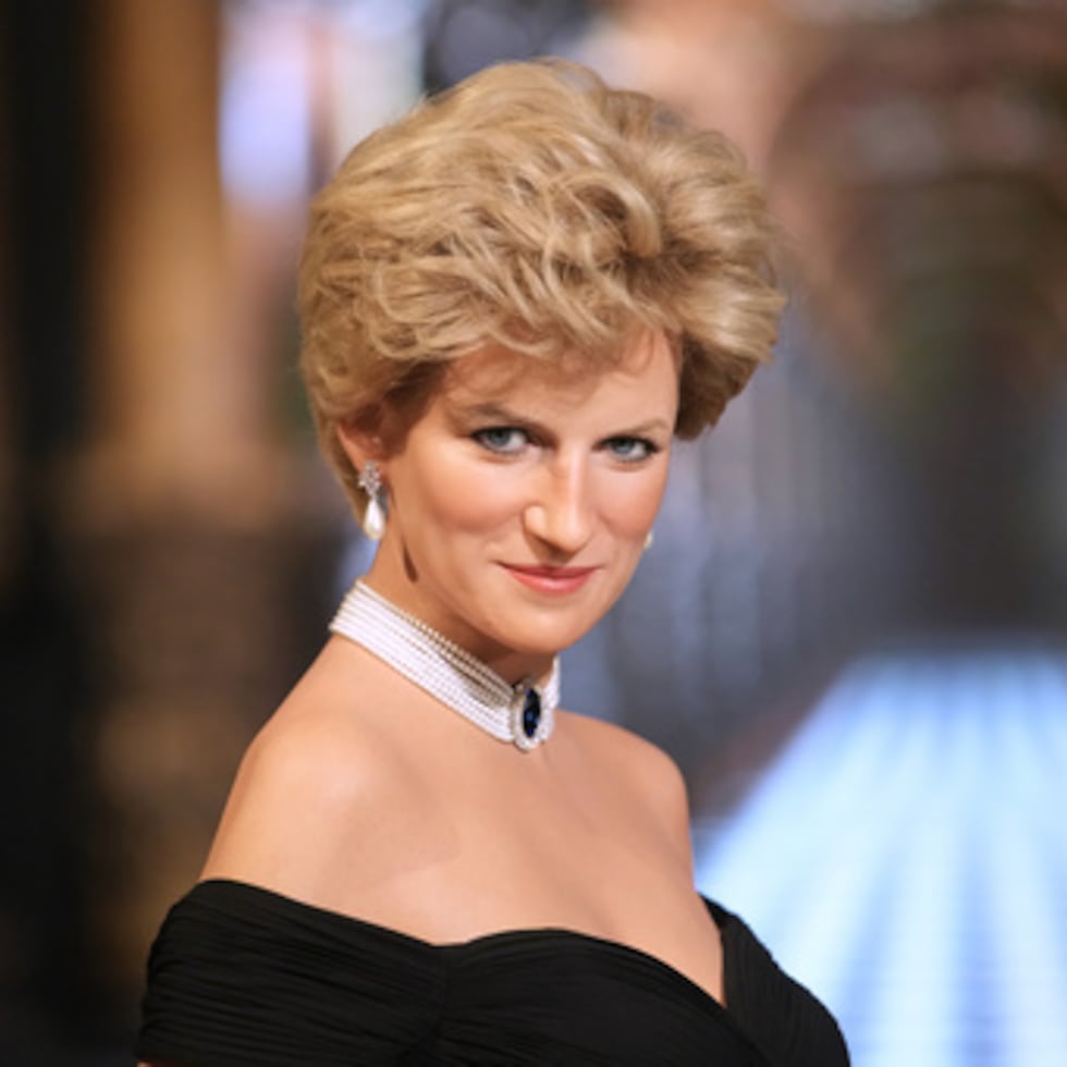 The life-size wax figure of Lady Diana is presented at Grevin Museum in Paris, France, Thursday, Nov. 20, 2025. (AP Photo/Christophe Ena)