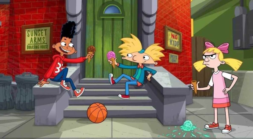 El programa sigue la vida de Arnold, un joven de 9 años con cabeza de balón, que vive junto a sus abuelos y asiste a un colegio público con sus amigos. (Nickelodeon/ Captura)