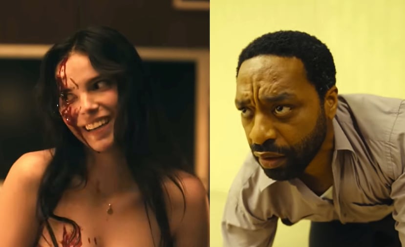 Las películas "Obsession", protagonizada por Inde Navarrette, a la izquierda, así como "Backrooms", estelarizada por Chiwetel Ejiofor, a la derecha, han sido muy populares entre el público, sobre todo entre la Generación Z.
