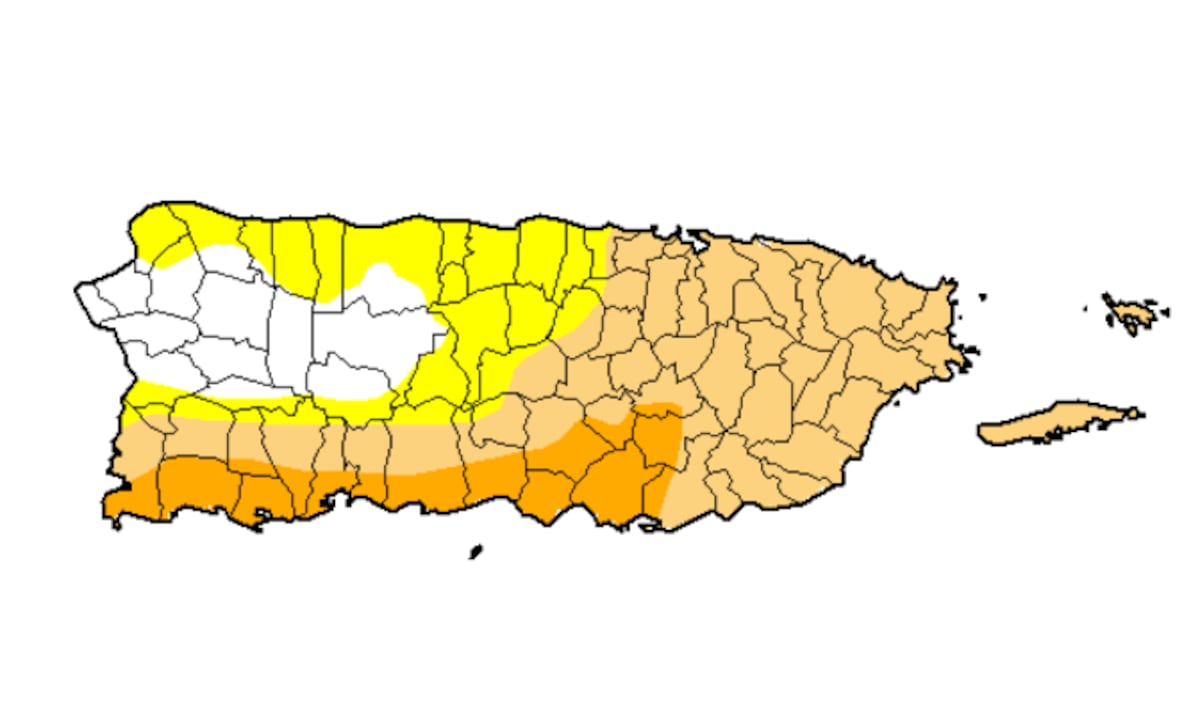 Sequía persiste en 82% de Puerto Rico pese a lluvias por vaguada