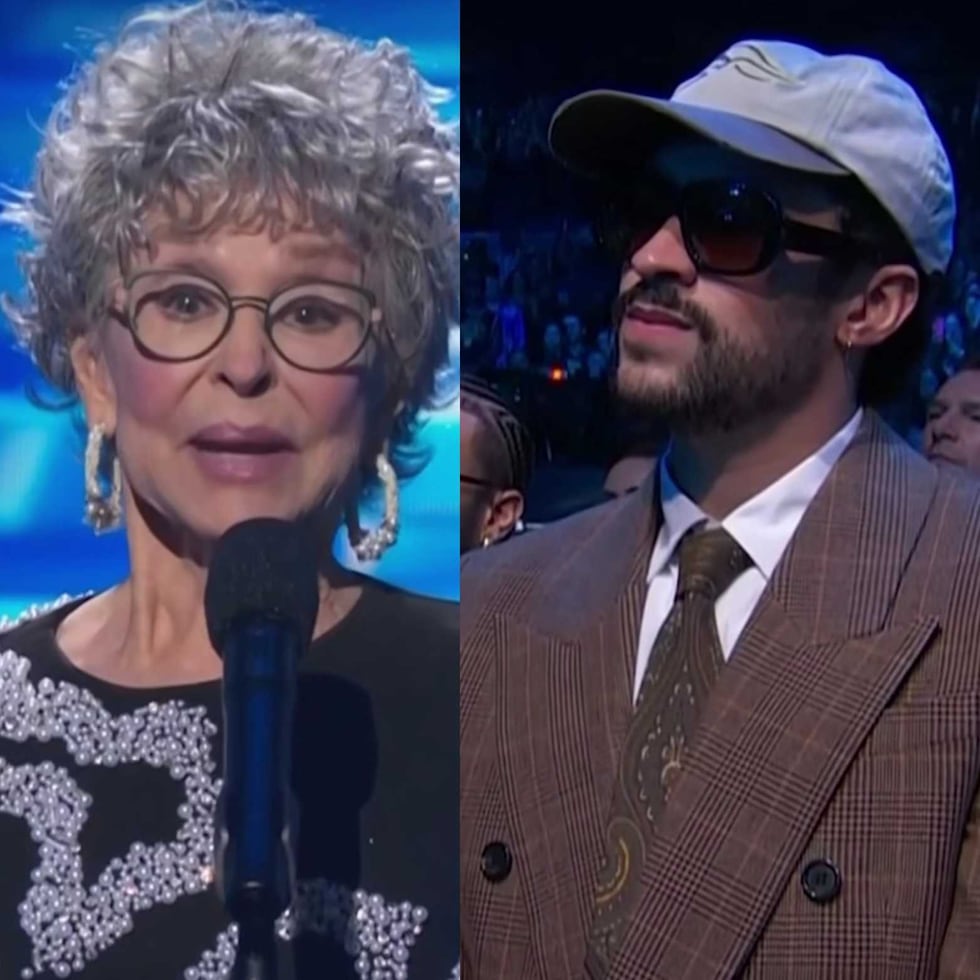 Rita Moreno y Bad Bunny.