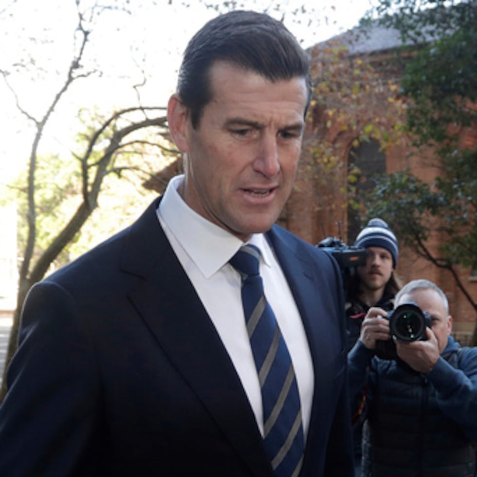 Ben Roberts Smith llega a la Corte Federal en Sydney.