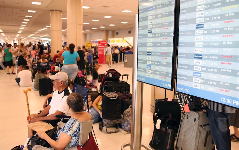 Las cancelaciones en el aeropuerto internacional Luis Muñoz Marín han sido la orden del día. (Alex Rafael Román)