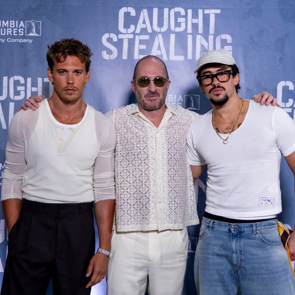Austin Butler, Darren Aronofsky y Benito Marínez Ocasio.