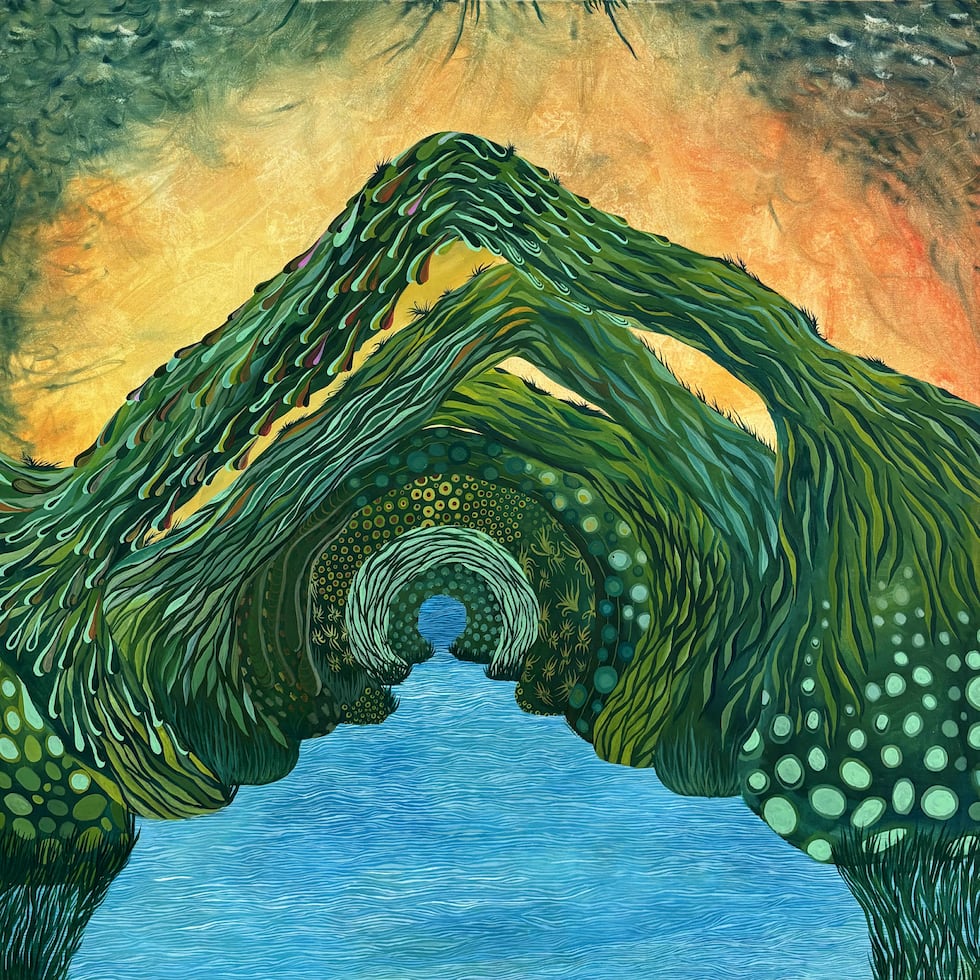 La artista dominicana ofrece una mirada fantástica y llamativa de los paisajes y los seres que interactúan con él.