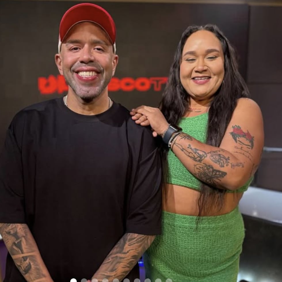 Jorge Pabón y Xiomara Calderón durante uno de los podcast que trabajaron juntos. (Instagram)