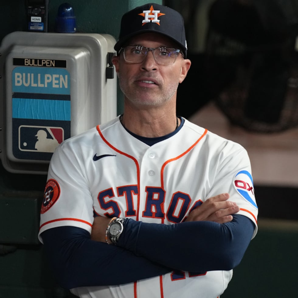 Joe Espada tiene marca de 256-229 como dirigente de los Astros en tres campañas.