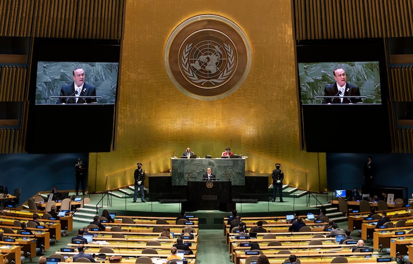 La 76ta sesión de la Asamblea General de la ONU, en la sede de la organización en Nueva York, el miércoles 22 de septiembre de 2021.