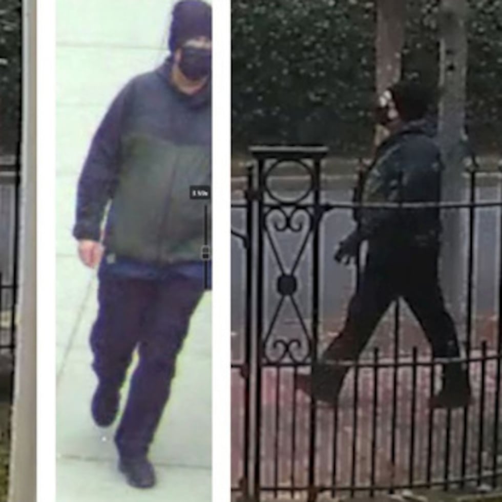 En esta combinación de imágenes compuesta por fotos proporcionadas por el FBI y el Departamento de Policía de Providence, Rhode Island, aparece una persona de interés en el tiroteo ocurrido en la Universidad Brown en Providence, Rhode Island, el sábado 13 de diciembre de 2025.