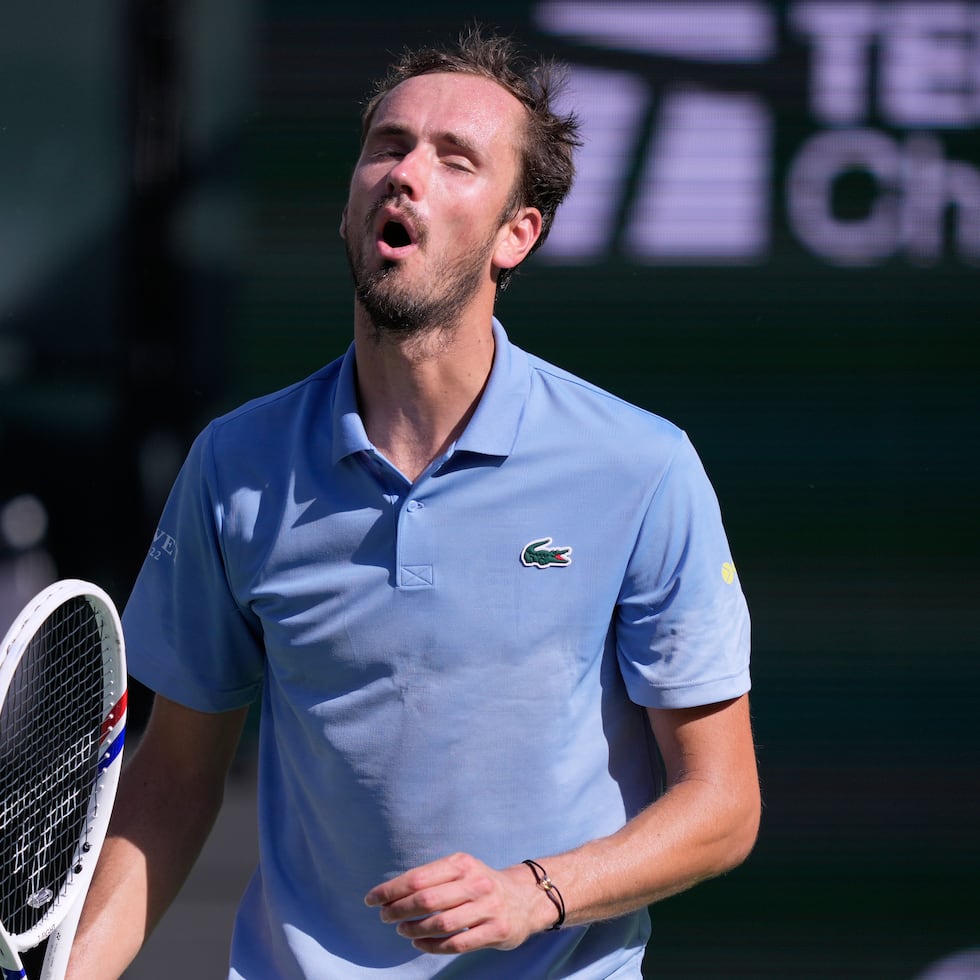 Daniil Medvedev disputaba su primer partido sobre arcilla este año.