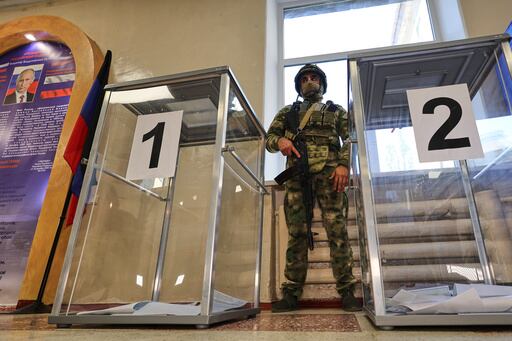 Imagen de la cobertura de: Rusia celebra votación parlamentaria en zonas que le arrebató a Ucrania en la guerra