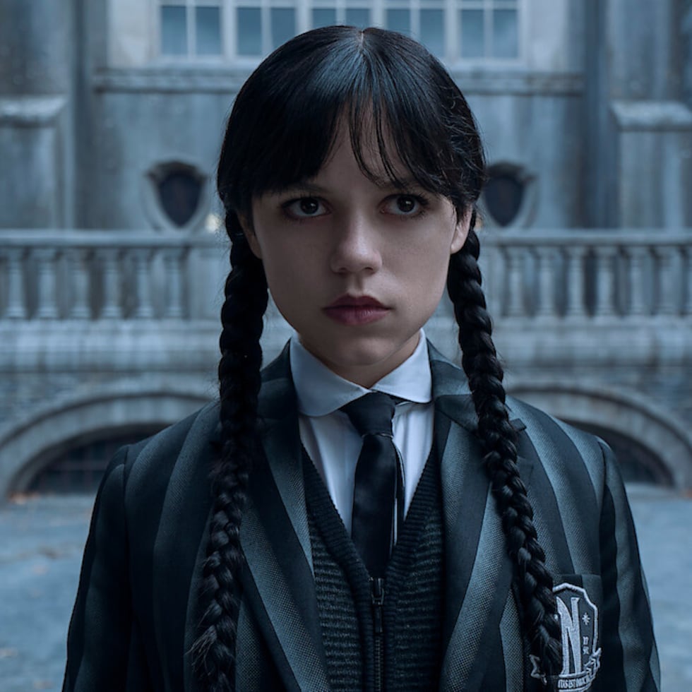 Jenna Ortega en su papel de Wednesday.