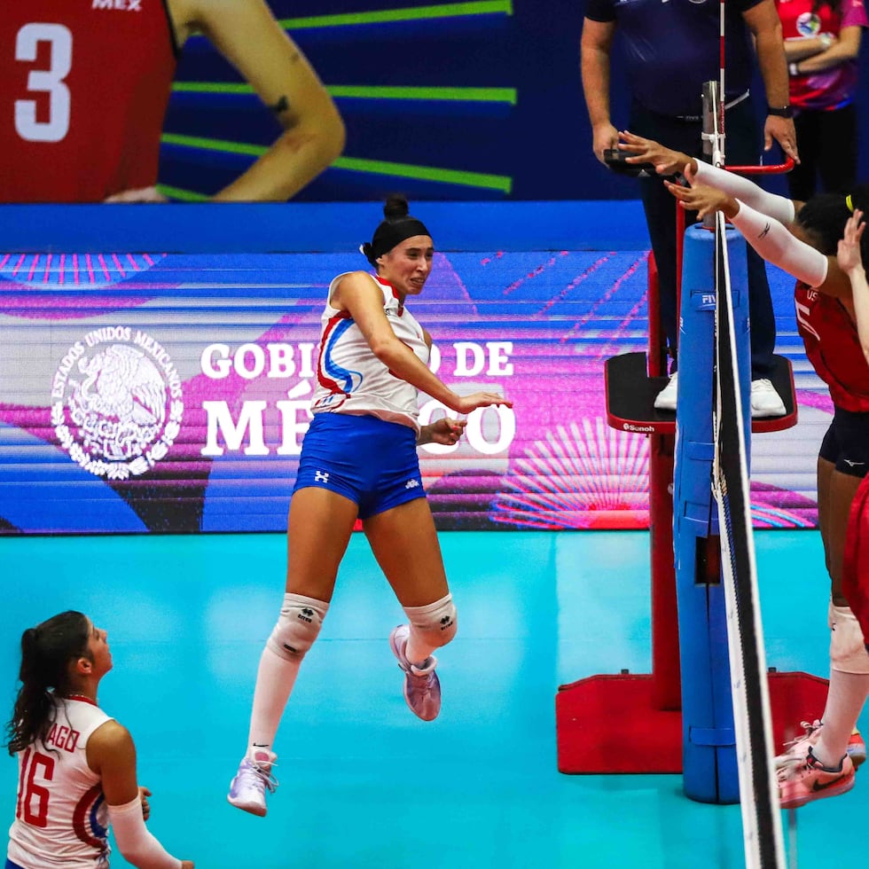 Valeria Vázquez-atacando- será una de las principales figuras ofensivas de la Selección Nacional en el Final Four de Norceca.