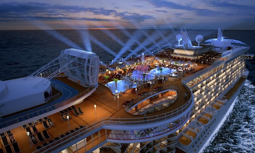 Cubierta con entretenimiento y diversión del Enchanted Princess de
Princess Cruises. (Suministrada)