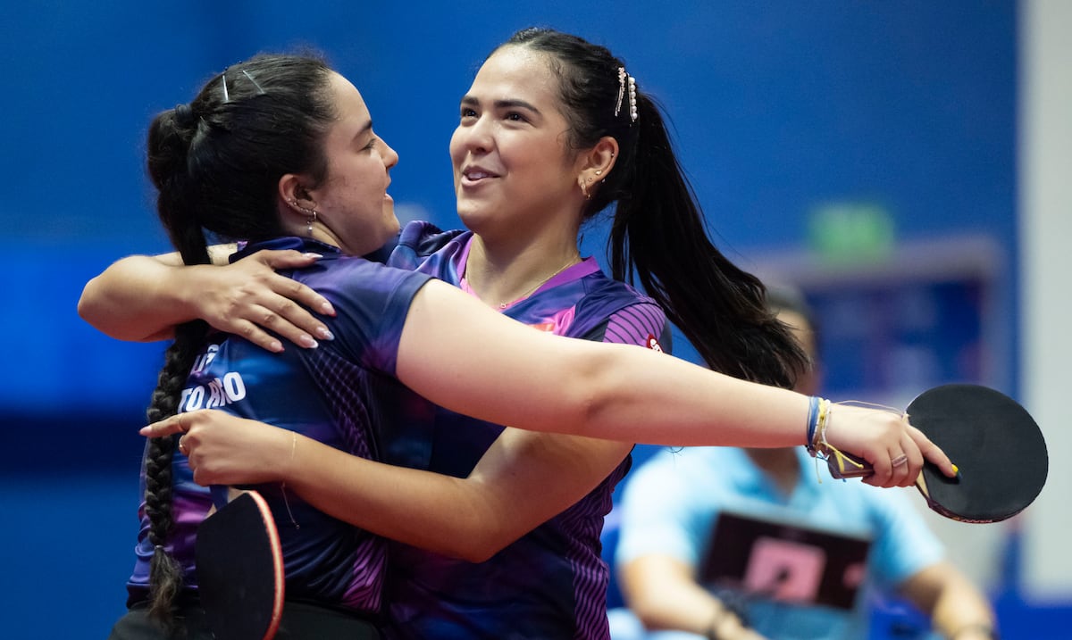 Adriana Díaz y Brianna Burgos, una dupla de oro en tenis de mesa en Santo Domingo 2026
