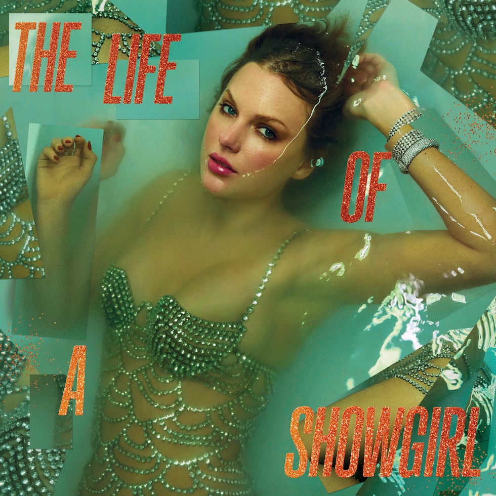 Esta imagen de portada del álbum publicada por Republic Records muestra "The Life of a Showgirl" de Taylor Swift. (Republic Records via AP)