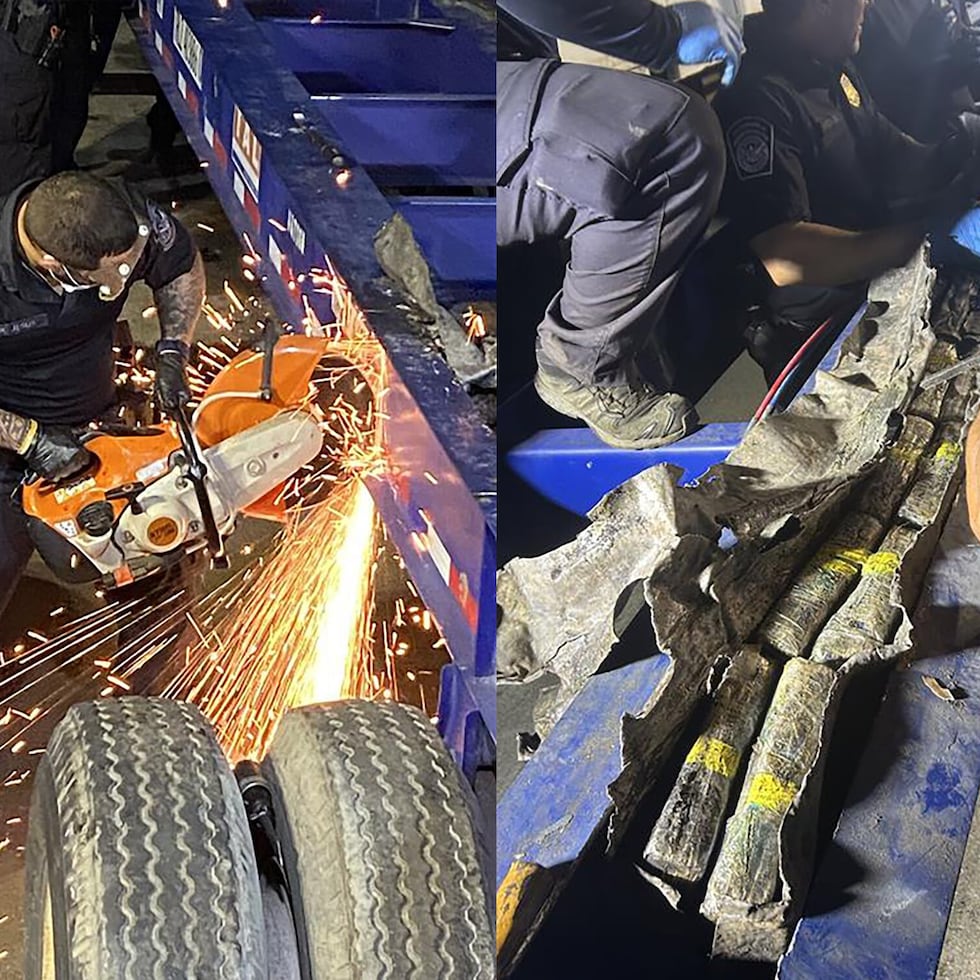 CBP agents had to penetrate some of the structures to gain access to the hidden cocaine.