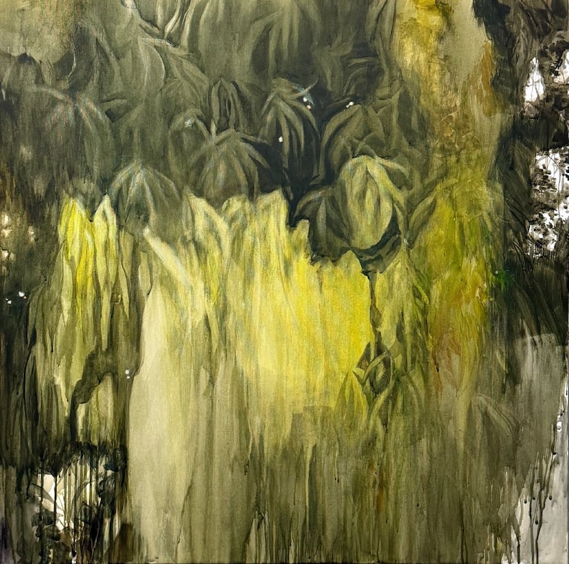 "Lo desapercibido", 30x30, de la artista puertorriqueña Julianny Moyet Ortiz.