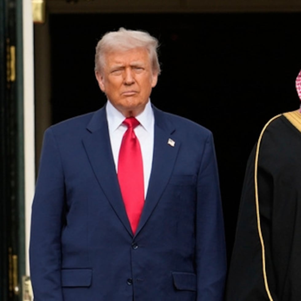 El presidente Donald Trump junto al príncipe heredero de Arabia Saudí, Mohammed bin Salman, durante la visita de este a la Casa Blanca.