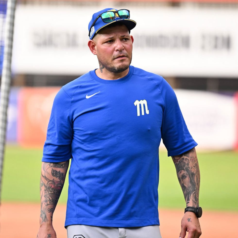 Yadier Molina es el dirigente de los Navegantes del Magallanes.