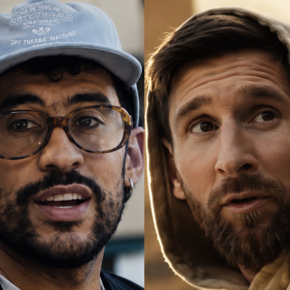 Bad Bunny y Lionel Messi en el nuevo anuncio de Adiddas. (Instagram)