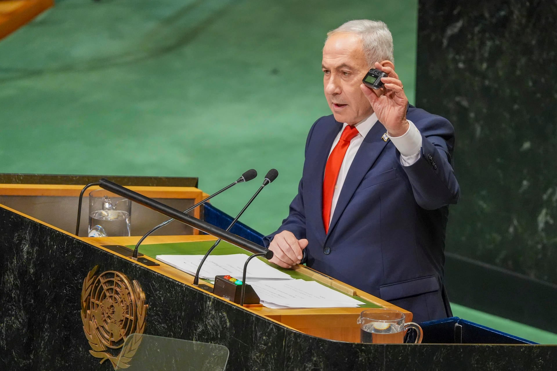Netanyahu enfrenta protestas masivas en la ONU durante su discurso