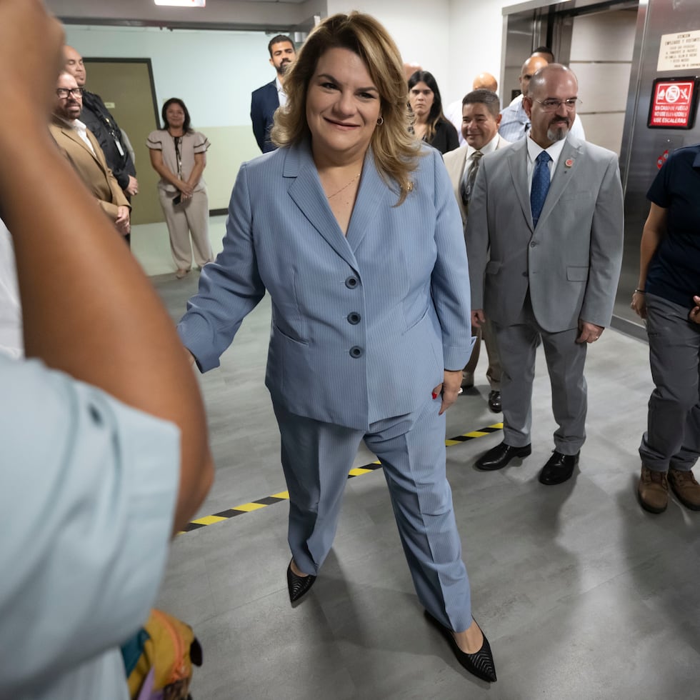 La gobernadora Jenniffer González en una actividad reciente en el Hospital Pediátrico.