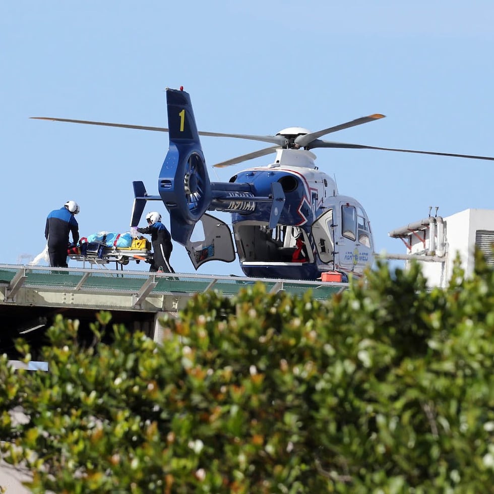 El menor fue transportado en ambulancia aérea a una institución hospitalaria.