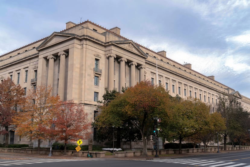 ARCHIVO - El edificio del Departamento de Justicia de Estados Unidos en Washington, el 7 de diciembre de 2024. (AP foto/Jose Luis Magana, archivo)