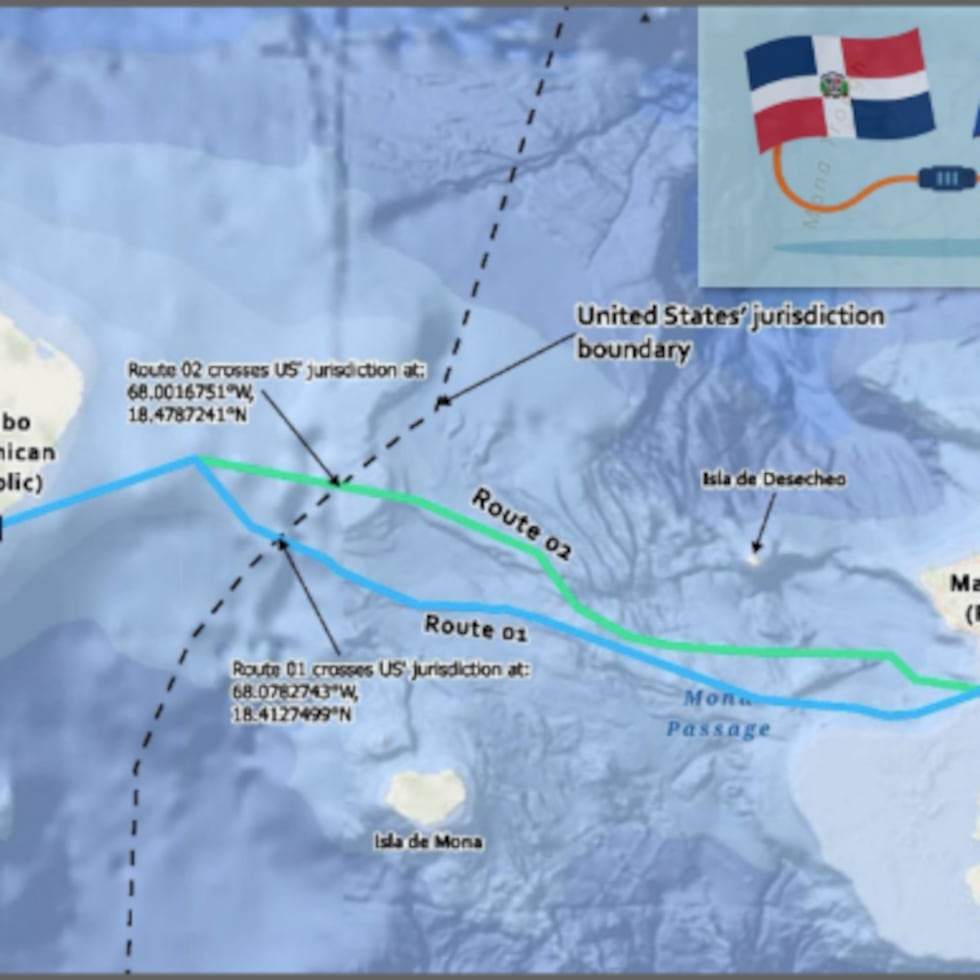 El cable entre ambos países caribeños discurriría unas 91 millas bajo el mar.