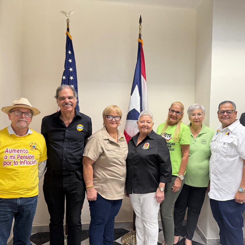 Miembros del Frente en Defensa de las Pensiones se reunieron con el secretario de Asuntos Públicos de La Fortaleza, Jean Peña Payano, quien se comprometió a llevar sus reclamos ante la Secretaría de la Gobernación.