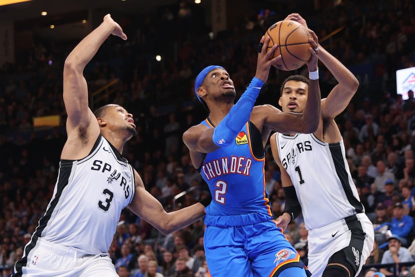 San Antonio se concentró en presionar al Jugador Más Valioso, Shai Gilgeous-Alexander.
