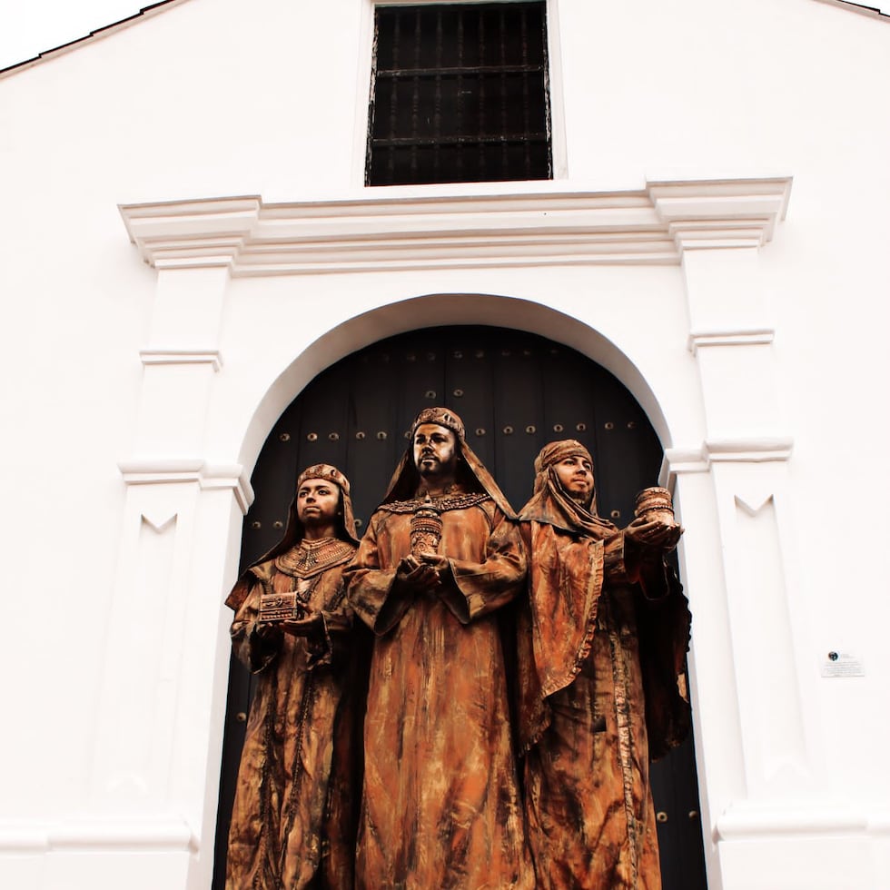 Estatuatas vivientes de Ilusión de Reyes.
