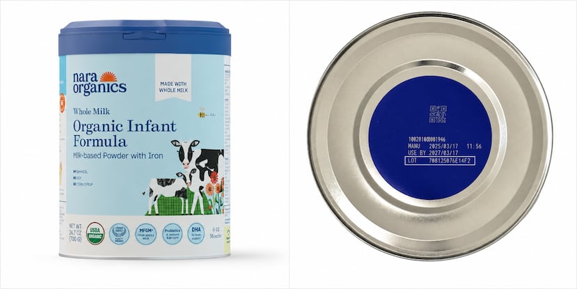 Nara Organics ordenó el recogido de todos los lotes de fórmula.