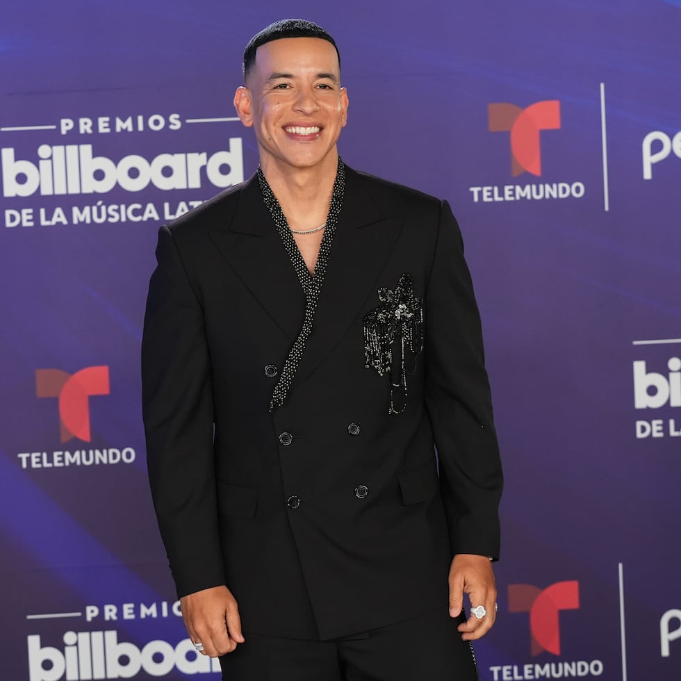 Daddy Yankee arrives at the Latin Billboard Awards Thursday, Oct. 23, 2025, in Miami. (AP Photo/Marta Lavandier)