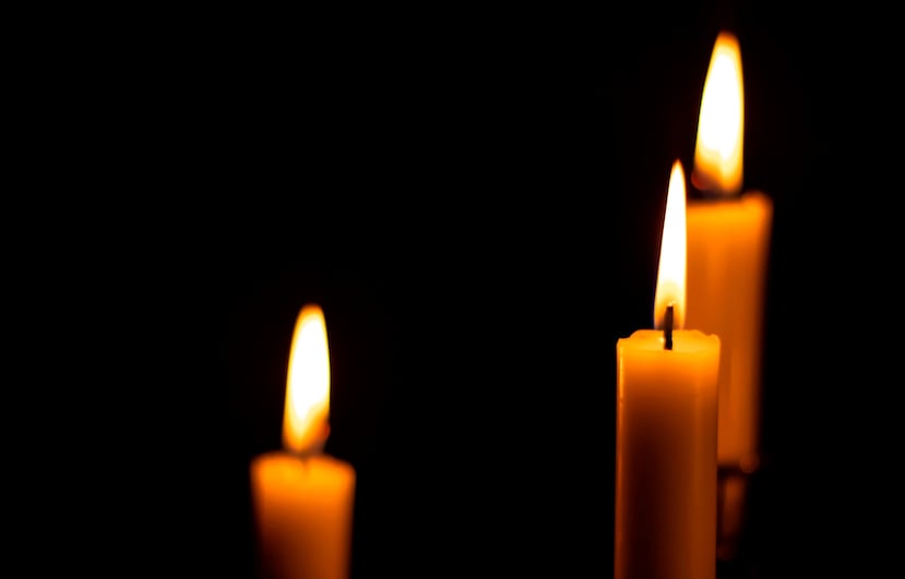Velas tradicionales (con fuego).