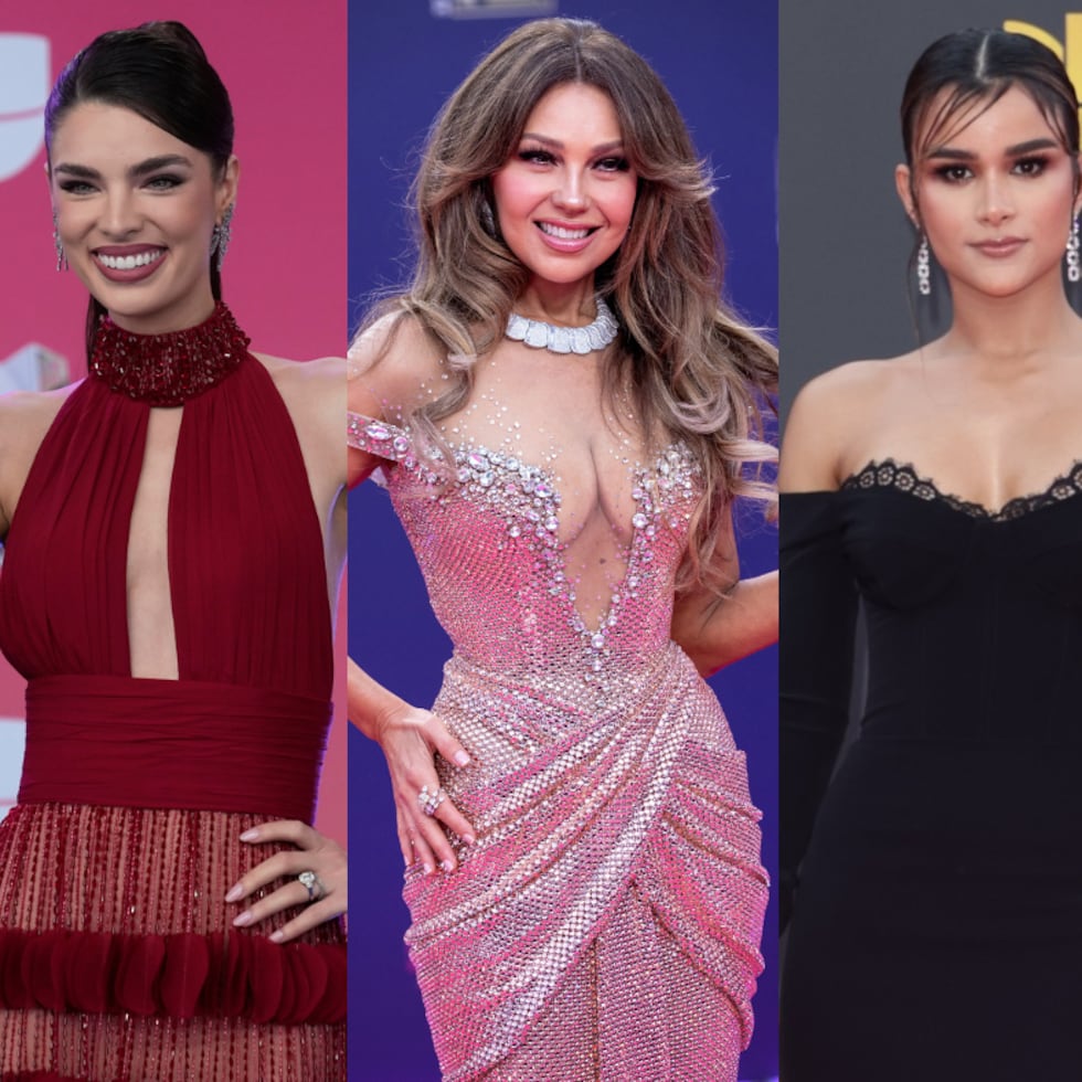 Nadia Ferreira, Thalía y Clarissa Molina, conductoras de Premio Lo Nuestro.