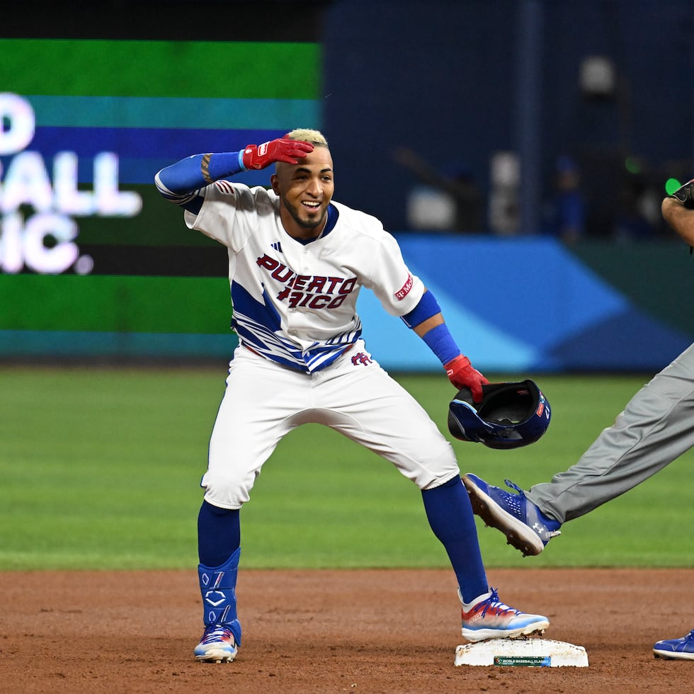 Eddie Rosario representó a Puerto Rico en los Clásicos Mundiales de 2013, 2017 y 2023.