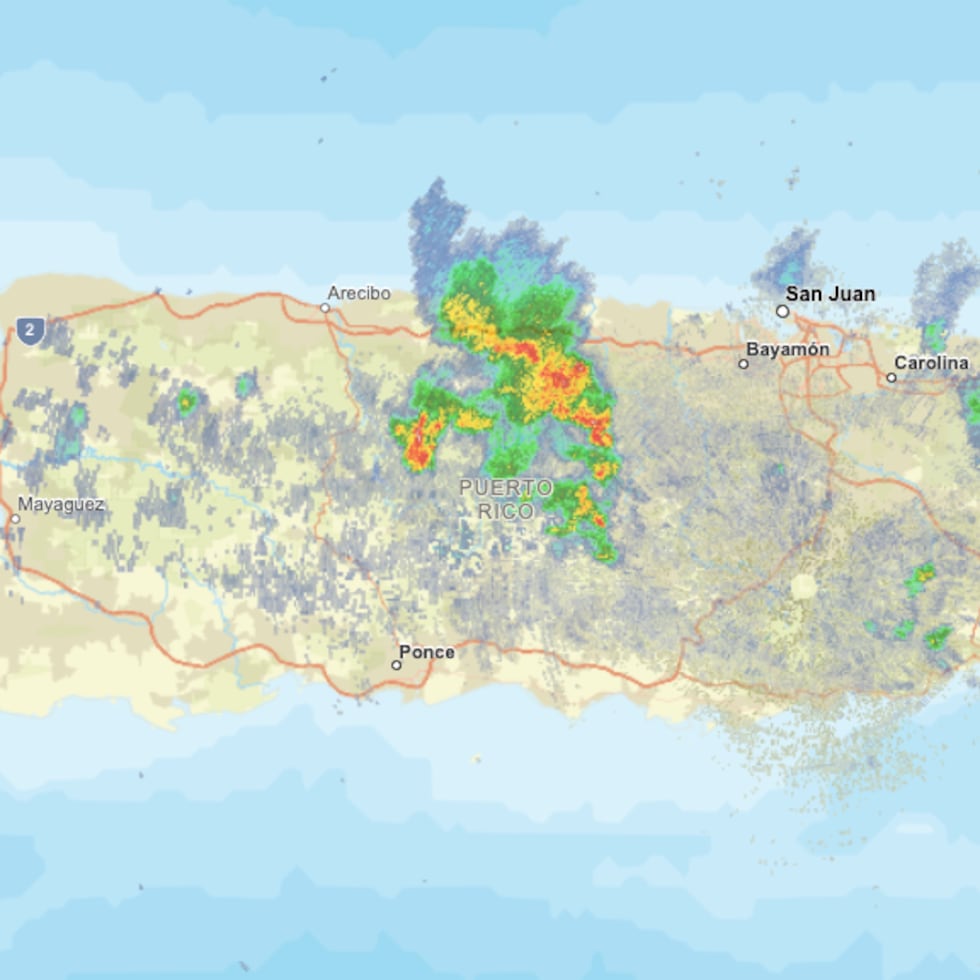 El Servicio Nacional de Meteorología informó que había caído una pulgada de lluvia y esperaban dos a tres adicionales.